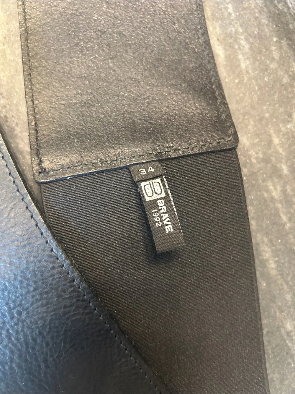 Brave Black Leather Belt